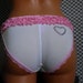Phoebe- Pink Ruffle Bikini with Crystal Heart