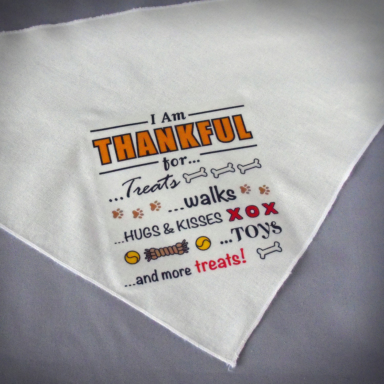 Thanksgiving Dog Bandana Small Medium or Large Dog by doggydesign