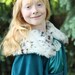 Queen for a Day Costume Girls Tween Preteen Dress Up Set Clothes: Princess Dress and Cape with Faux Fur Collar OOAK