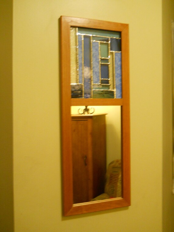 Mirror Stained Glass Wall Hanging Includes Shipping