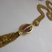 Retired Swarovski Necklace TASSEL Pendant/ Signed Swarovski Crystal Necklace/ Amethyst Swarovski Pendant/ Tassel Necklace Renaissance Style