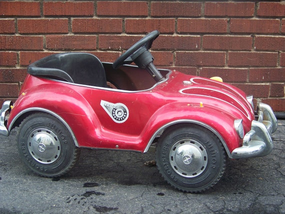 vintage plastic pedal car