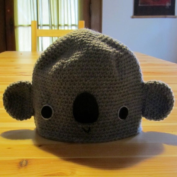 Koala Hat for Baby 36 months by anapaulaoli on Etsy