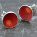 hawkweed enameled mini post earrings