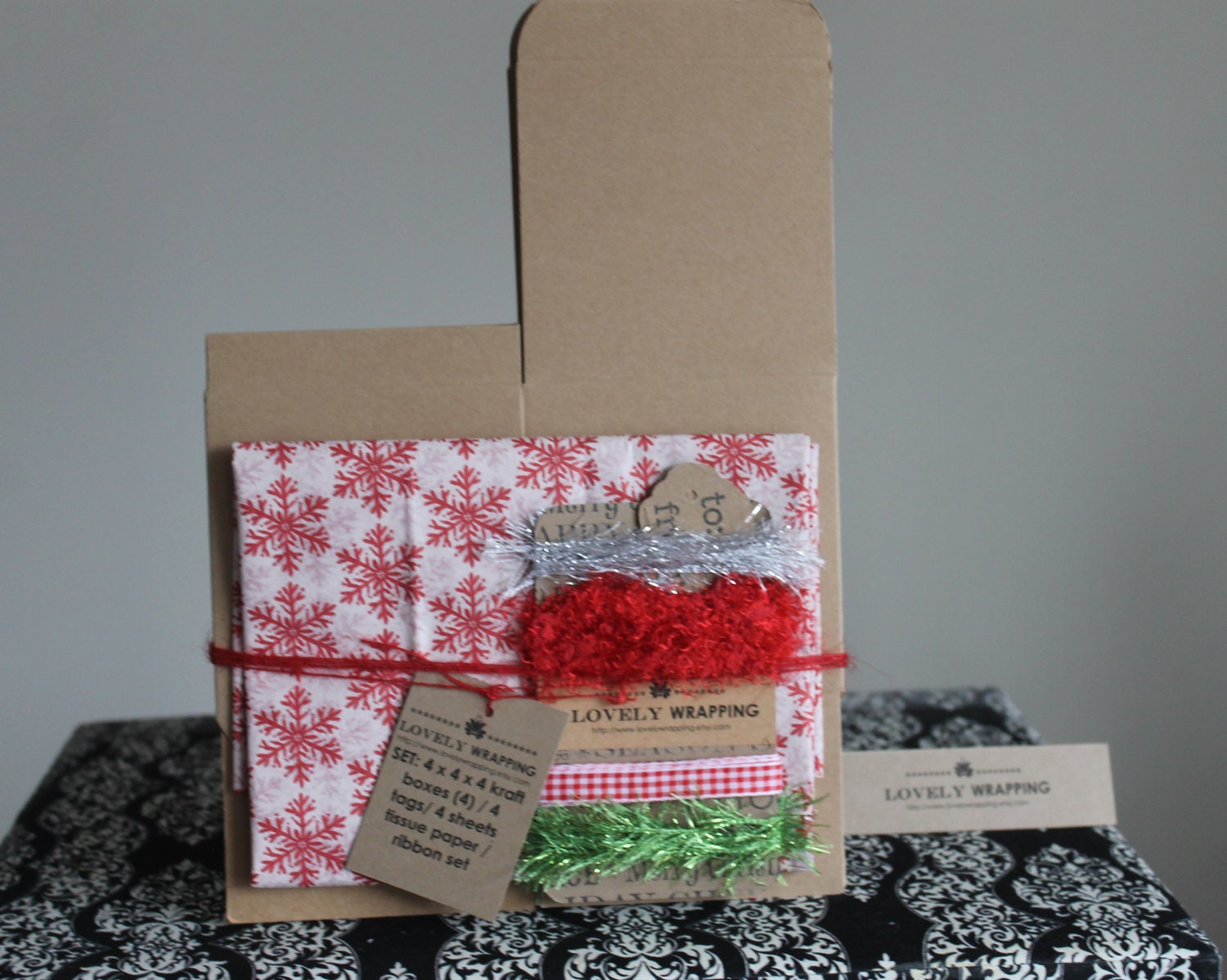 holiday gift wrap kit kraft boxes tissue paper by holiday gift wrap kit kraft boxes tissue paper by