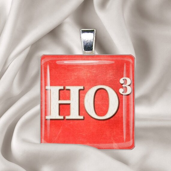 Items similar to Christmas Necklace Ho Cubed Ho Ho Ho Holiday