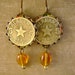 Stars Fell on Alabama - Vintage Alabama Tax Tokens Tins Bezels Recycled Repurposed Earrings