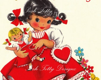 Happy Birthday Hi Valentine Vintage Digital Download Printable Images (313)