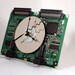 Computer Circuit Board Desk / Mantel Clock Made From HP Jet Direct Cards
