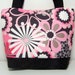 Flower Shower Purse Pink and Gray