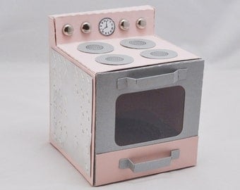 Oven Cupcake Box Retro - Bun In The Oven