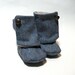 Vintage Blue Periwinkle Baby Booties 9-12 months Size 4