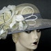 Gray Sinamay Summer Hat