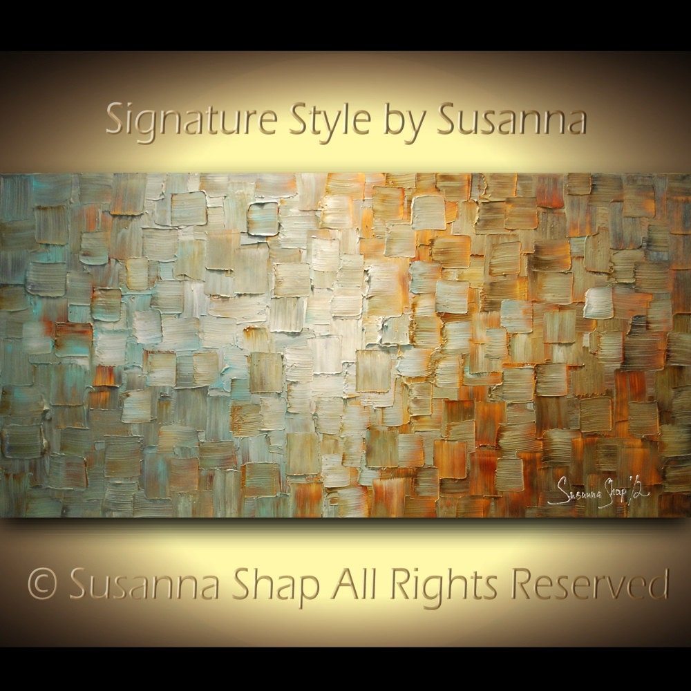 Original Large Abstract Fine Art on Canvas by ModernHouseArt