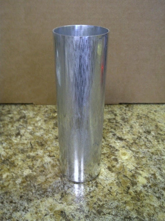 Aluminum Pillar Candle Mold Round Seamless 2in x 6.5in NEW