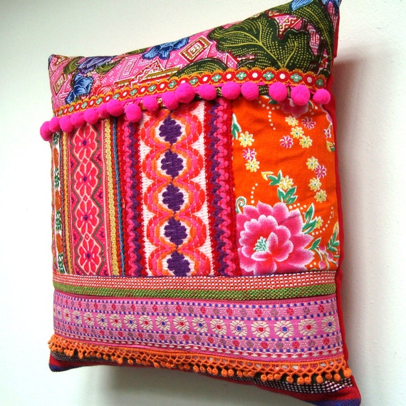 Ethnic Retro Patchwork Cushion / Pillow Cover Stunning