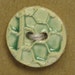 SALE Embossed Chainlink Ceramic Stoneware Button - Seafoam Green - FREE SHIPPING