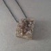 Drusy Necklace, Metallic Druzy Necklace, Oxidized Chain Necklace, Sterling Chain Necklace
