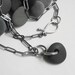 Beach Stone Necklace Sterling Silver Black . In The Black