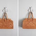 1950s vintage tooled mexican leather handbag