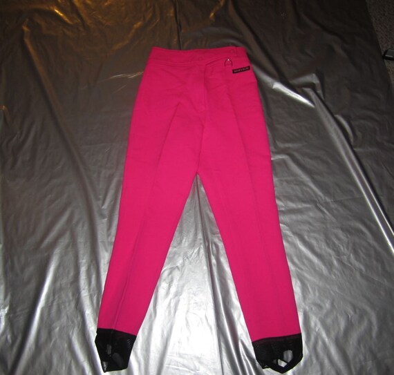 bright pink ski pants