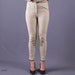 Vintage Jodhpur Pants / High Waisted Beige Skinny Pants / M