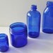 Vintage Glass Bottles Ocean Blue Sparkling Cobalt Blue Bottles Instant Collection