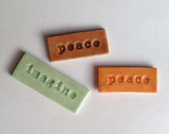 Word Tile Ceramic Porcelain Choice 50 cents a letter