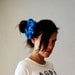 vintage SCRUNCHIE hair accessory / 1980s oversized pony tail holder