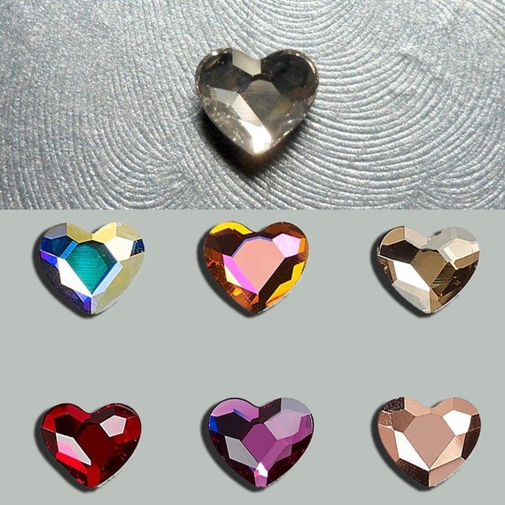 Crystal Heart Microdermal Top