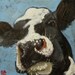 Cow painting 518 12x12 inch original oil painting by Roz
