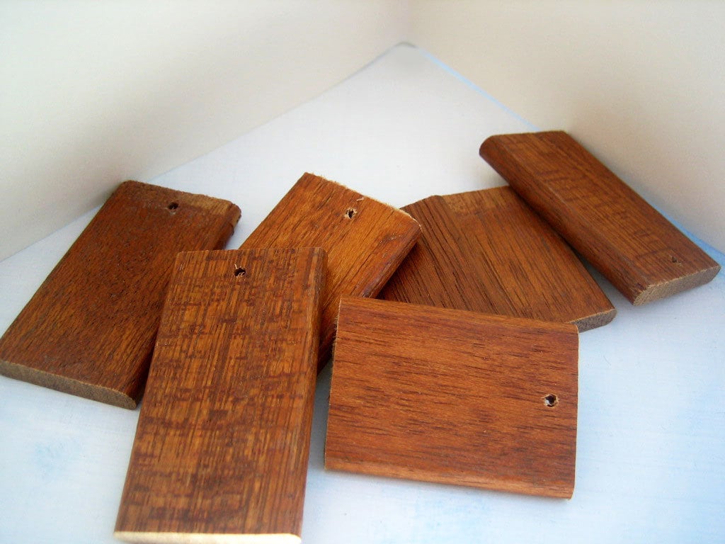 Wooden pieces reclaimed supply salvaged wood pendant or crafts