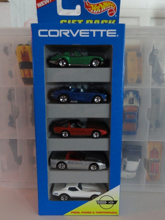 Hot Wheels Corvette 5 Pack Gift Pack of Cars