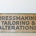 Vintage Sign - Dressmaking, Tailoring & Alterations