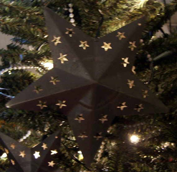 items similar to pierced tin stars christmas tree light items similar to pierced tin stars christmas tree light