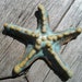 Handmade Ceramic Turquoise Starfish Focal Pendant