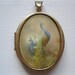 Vintage pheasant perfume locket