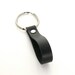 Men's Keychain, A Handmade Black Leather Key Ring, A Noir Leather Keychain