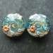 Lampwork beads 1130 Sprees (2) Ocean Waters