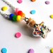 Rainbow Bottle Necklace - Star Sprinkles Potion - Candy Jewelry