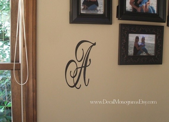 Single Initial Vinyl Wall Decal