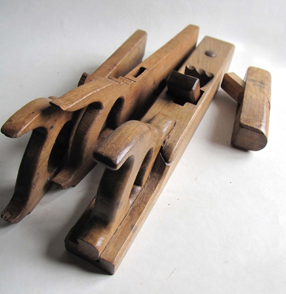 Antique wood planers Decorative hand tool Wood planes Vintage