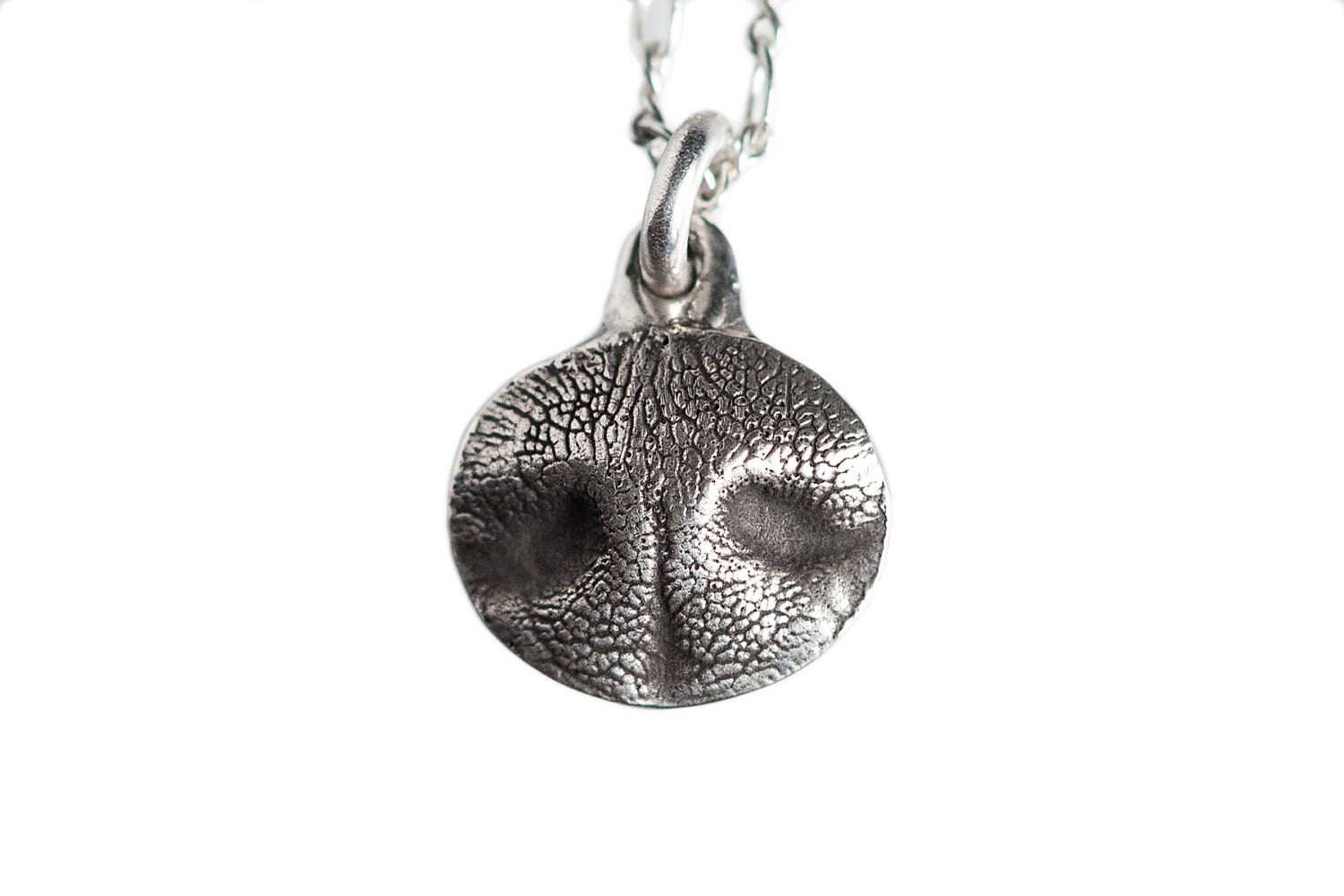 Dog Nose Print Necklace Jewelry Mini Dog Nose Charm Sterling