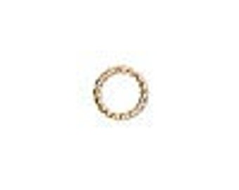 50 Fancy Twist Gold-plated Jumprings - 8.0mm 16 gauge