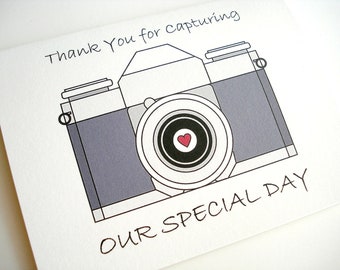 Wedding Photographer Thank You Card