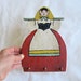 1930s Folk Art. Wall Hook Woman in a Kerchief.