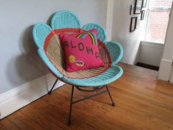 Rattan Flower Chair Restyled