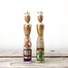 Unique Pair of Vintage Kokeshi Doll Bottles
