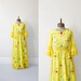 SALE 1950s vintage mexican pintucked cotton embroidered maxi dress sz