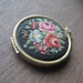 vintage avon petit point needlepoint floral locket vintage locket